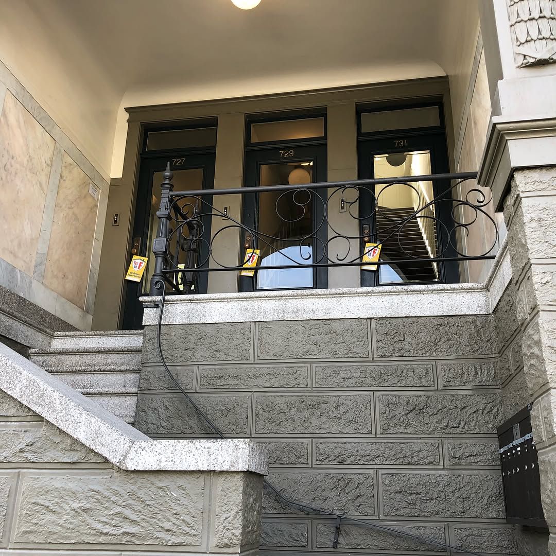 climbing hella rich people stairs for yes on prop F with @chipmonkey