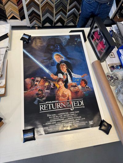 getting this julian lage poster framed and the guy at the other table has a proper theatrical run sized rotj