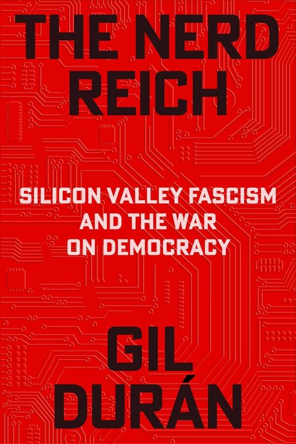 Cover of The Nerd Reich by Gil Durán, published 2026-08-18 by Avid Reader Press/Simon & Schuster, a 336-page ebook