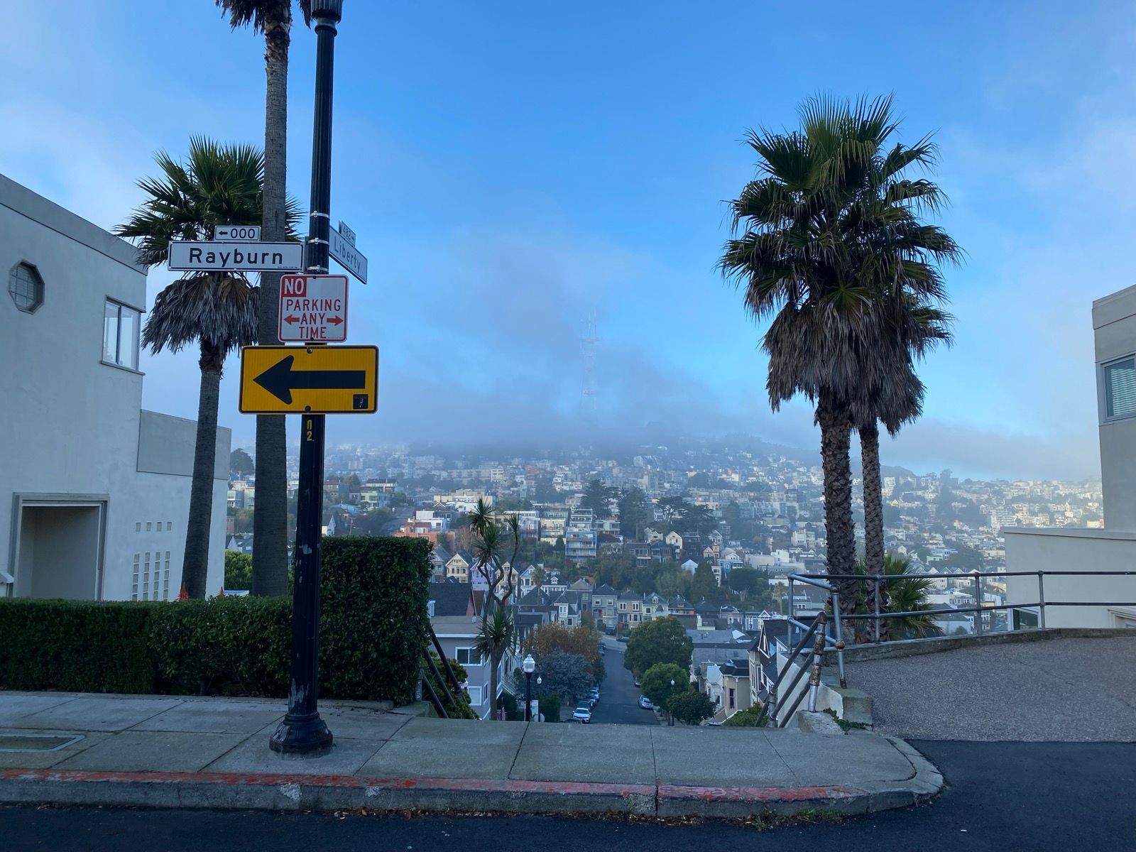 foggy morning, music house, r2d2 house