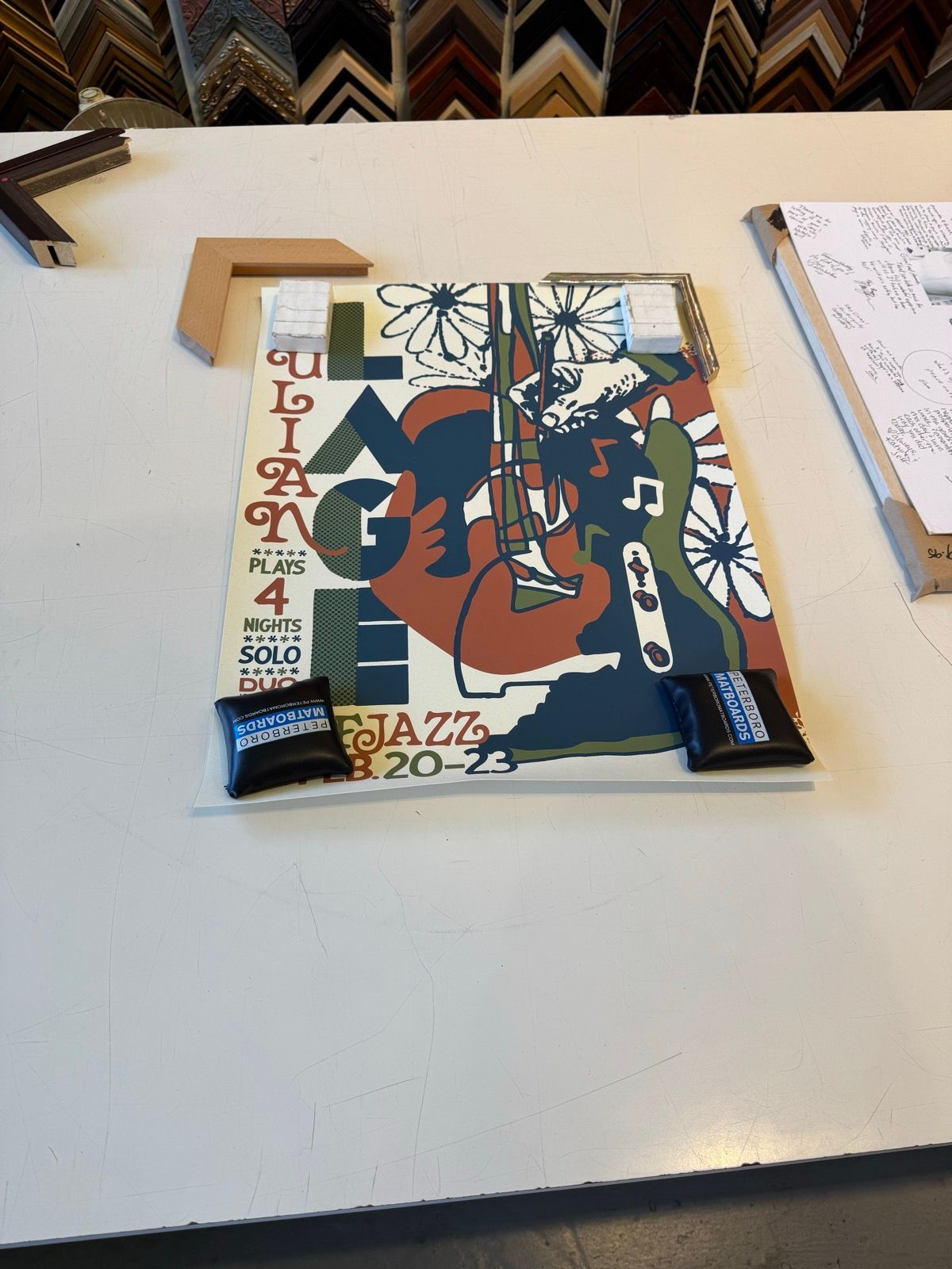 getting this julian lage poster framed and the guy at the other table has a proper theatrical run sized rotj
