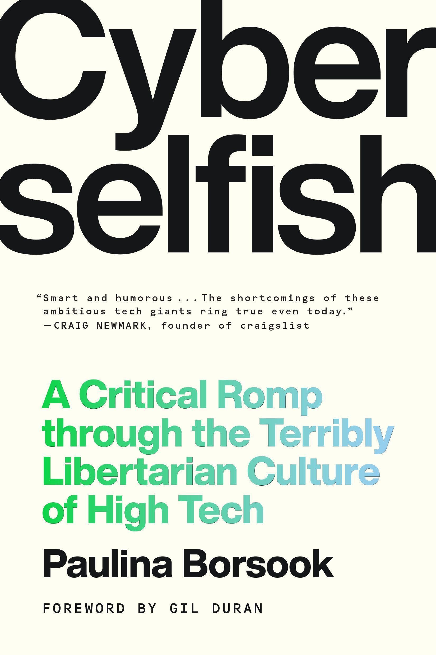 Cover of Cyberselfish by Paulina Borsook, published 2026-09-15 by Random House LLC US, paperback