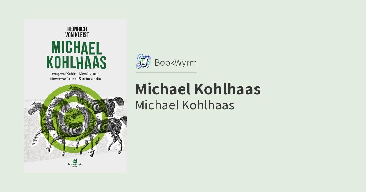 Cover of Michael Kohlhaas
