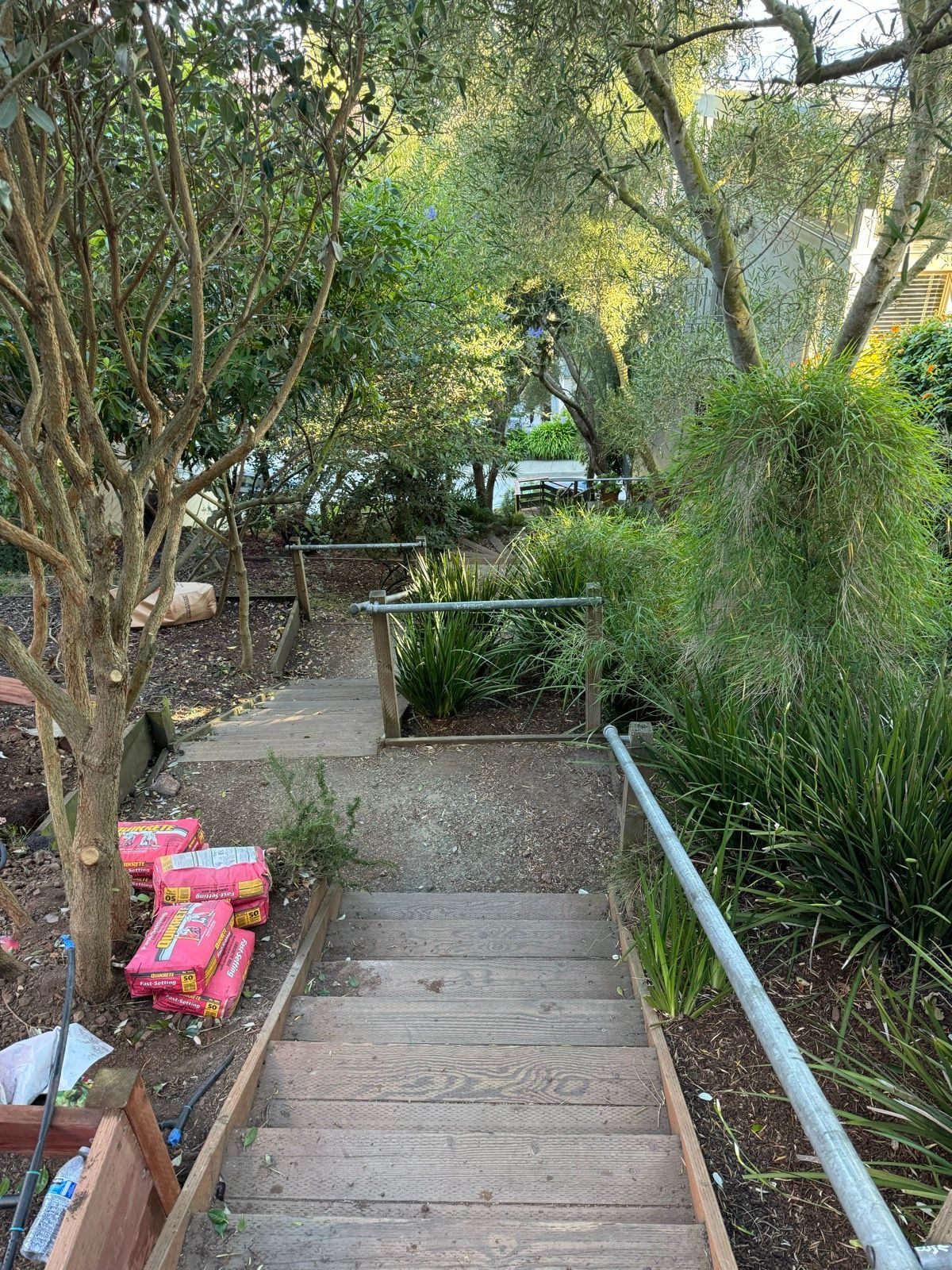 all the stairs and a swing!