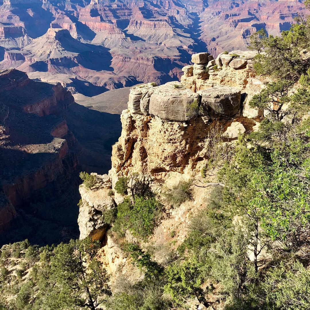 Navajo Point at the Hopi inspired Desert Tower on our way out of the park.