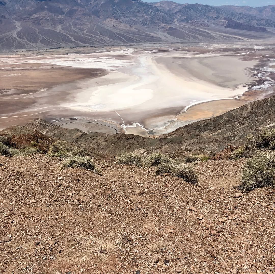 Death Vally was a Star Wars filming location, go figure. Badwater at 99F, 10AM, 282 feet below sea level, Golden Canyon (where R2D2 was caught by Jawas) and Dante’s View at 73F, 5k feet looking down onto Badwater (and where long shots of Mos Eisley were taken).