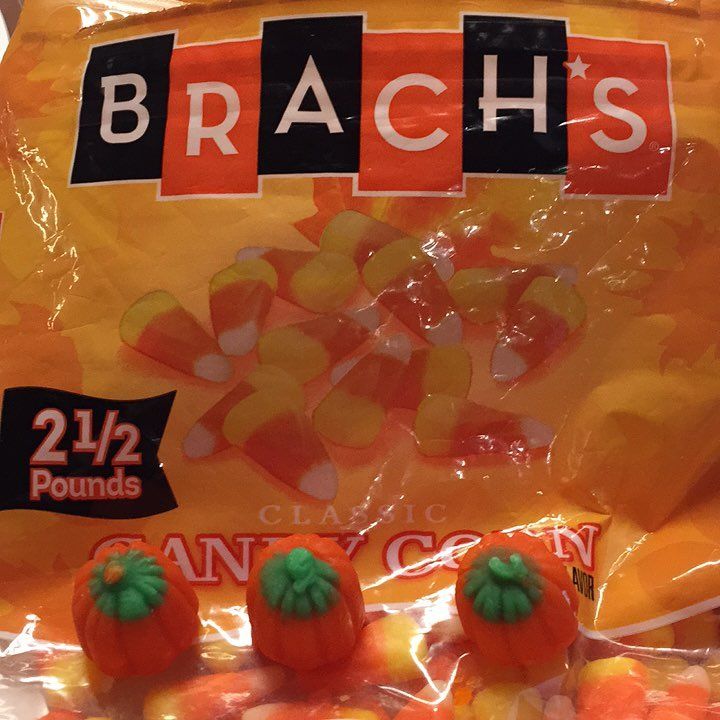 I just found three candy pumpkins in my 2lb bag of candy corn, what is going on!?!?