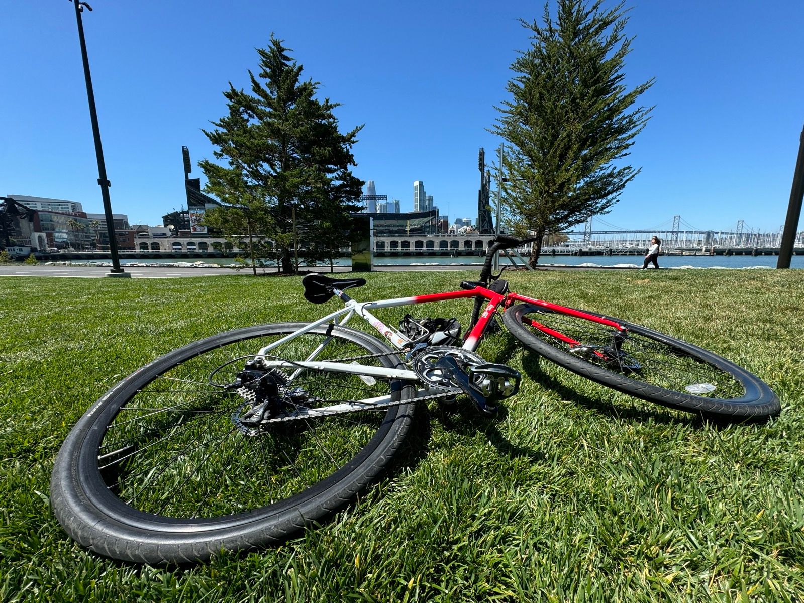 new 17th street bike pane is nice! new china basin park is nice!